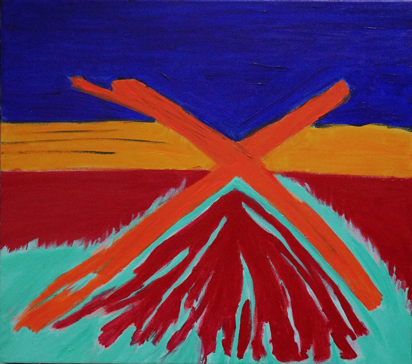 X (74x66cm)
