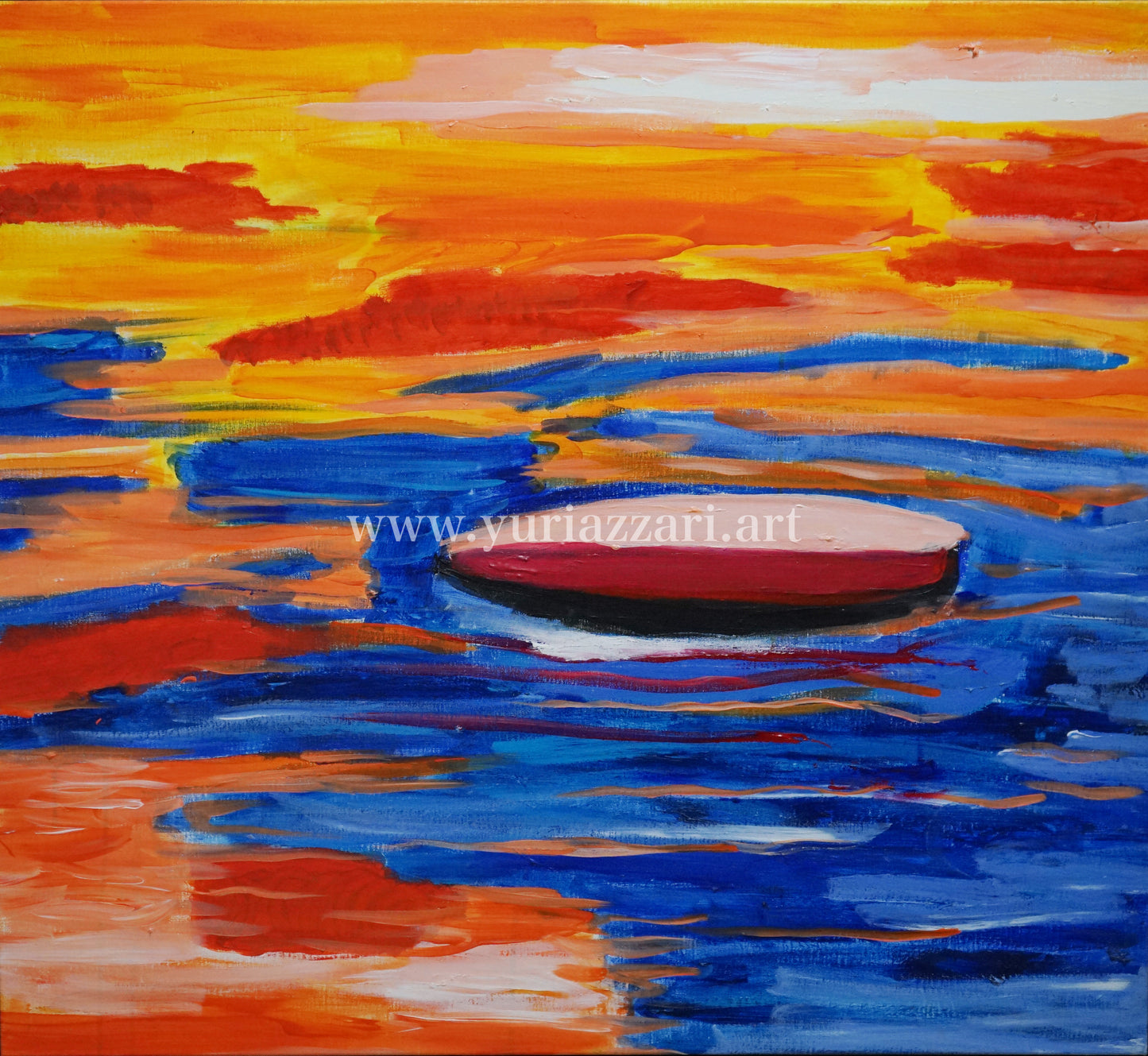 Sunrise Over the Sea (82x72cm)