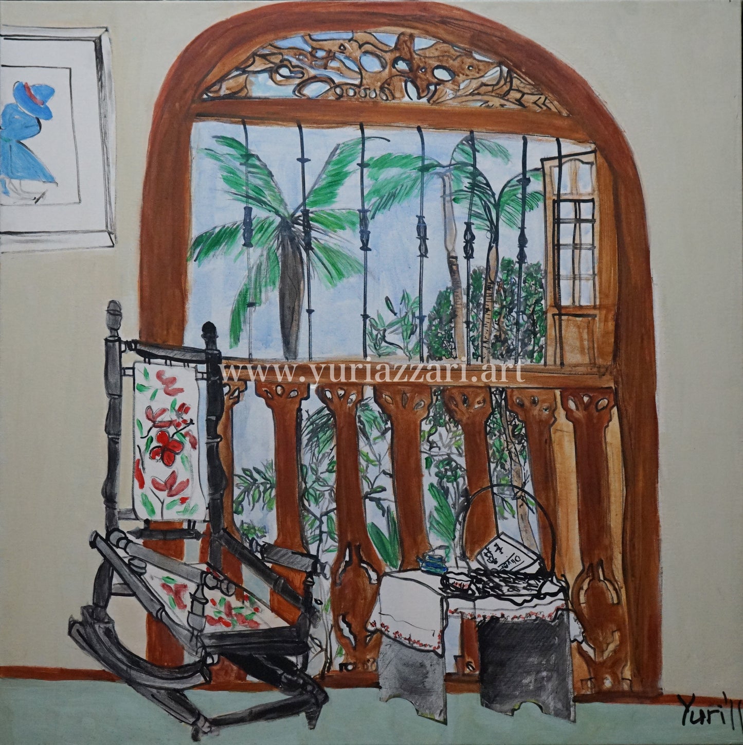 Rumah Nenek (76x76cm)