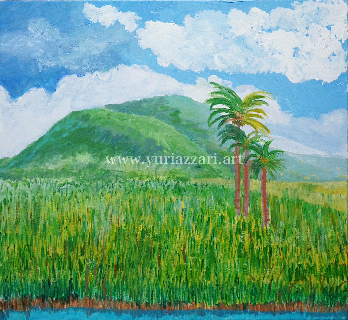Scenes of a Padi Field (72x66cm)