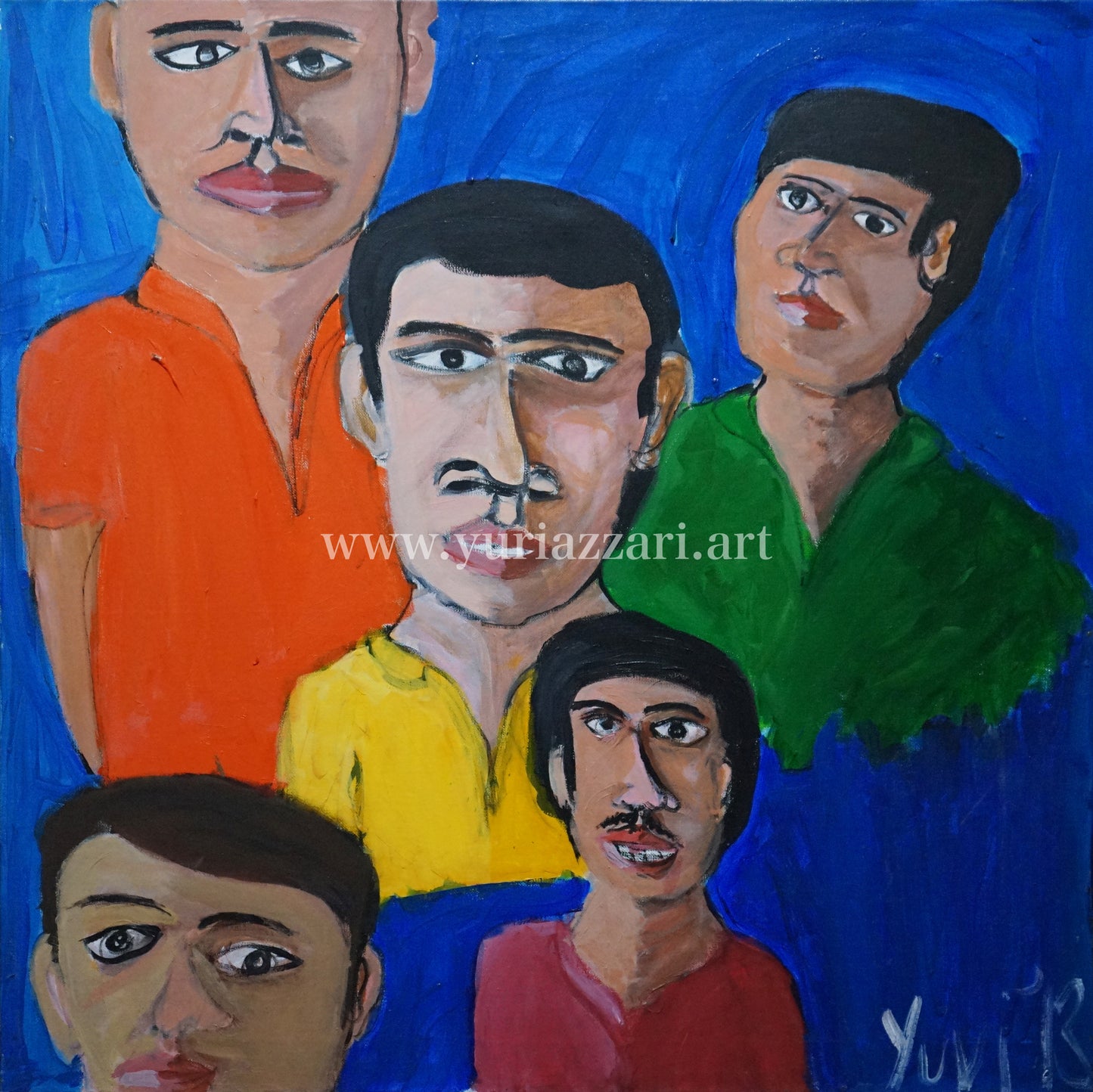 People and Friends (76x76cm)
