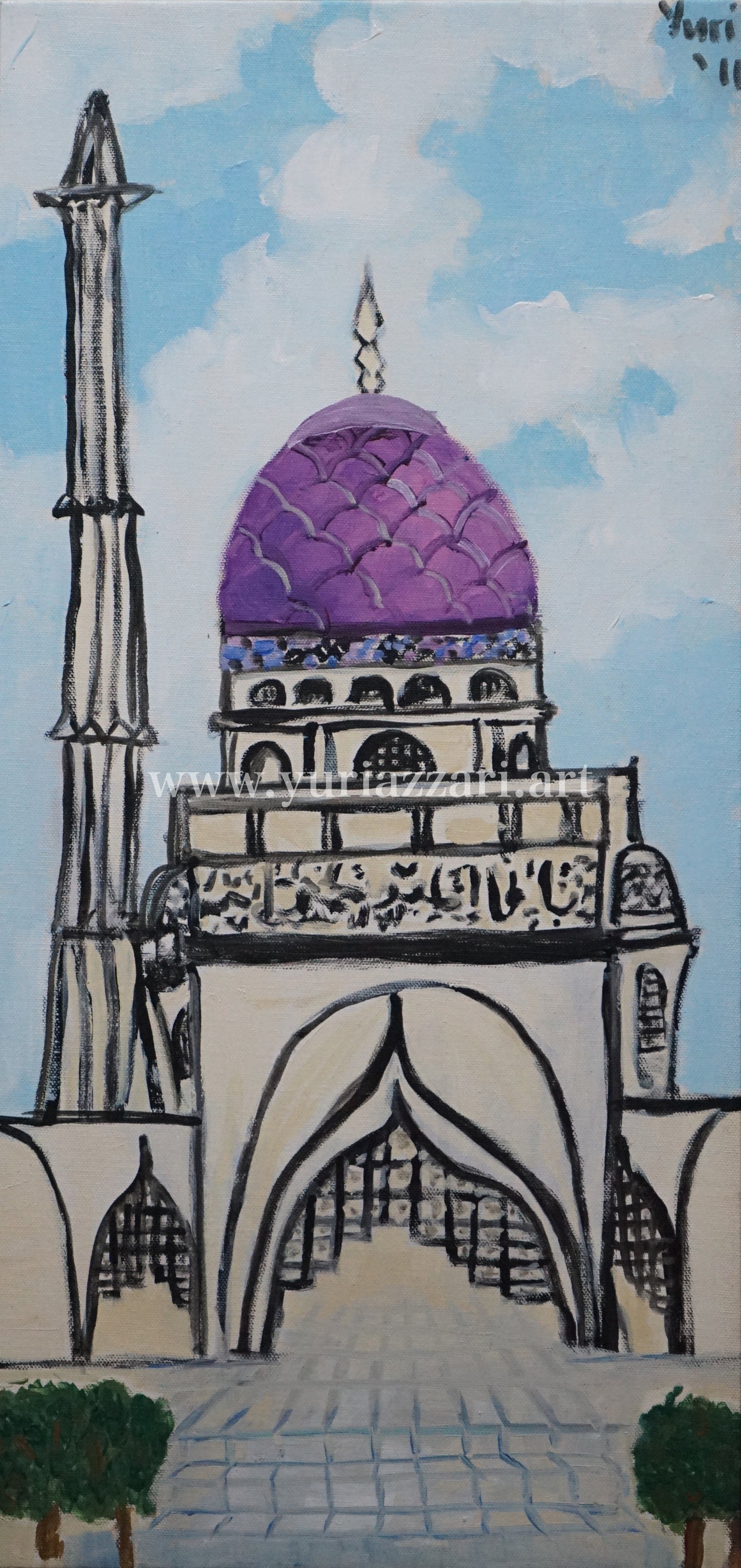 Purple Mosque (29x61cm)