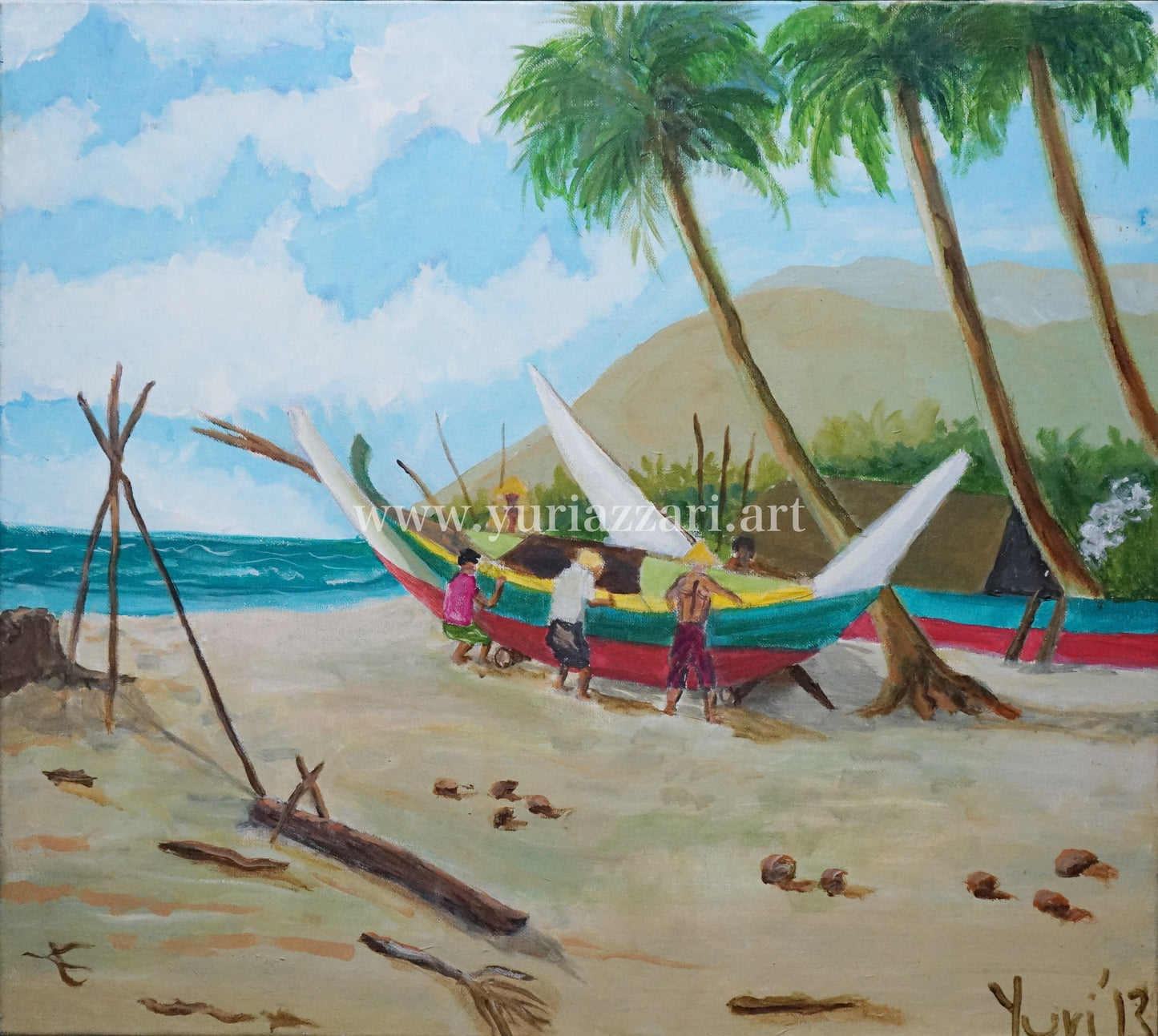 Fishermen's Village (67x70cm)