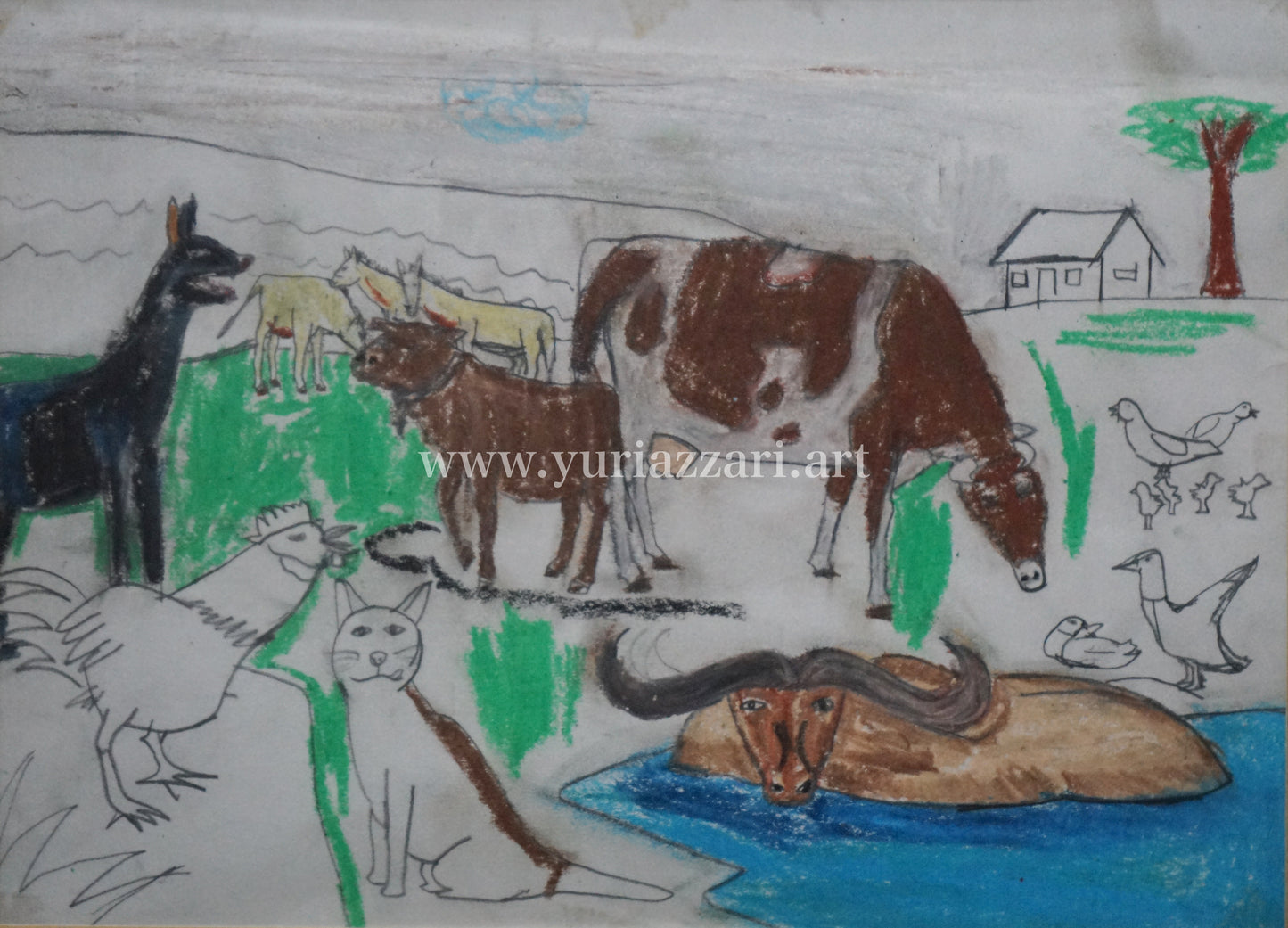 Chilling Together (77x27cm)