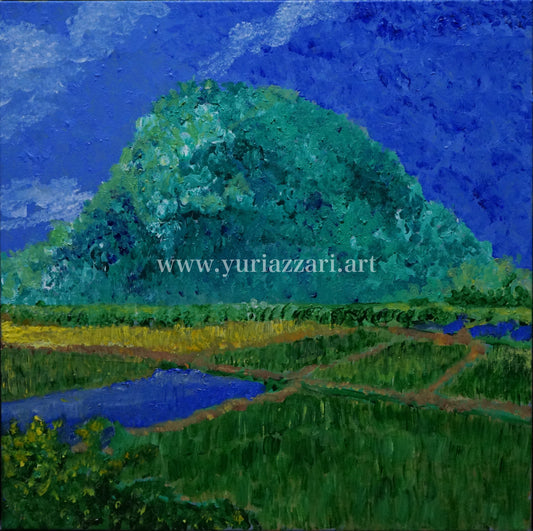 Paddy Field in the Mountain (50x50cm)